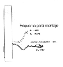 conexión de cables audio interfón